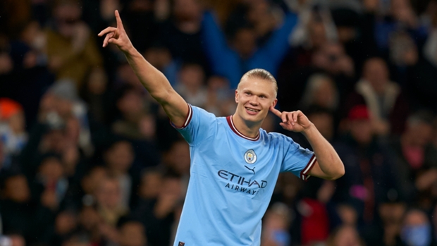 Erling Haaland scored two more goals for Man City against Copenhagen in the Champions League