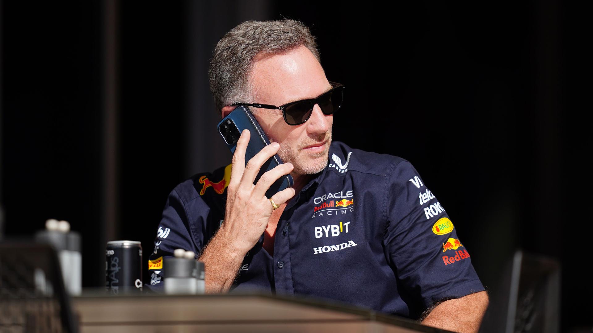 Christian Horner back in F1 paddock amid scrutiny over his Red Bull future