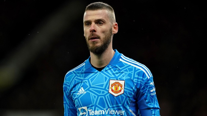Goalkeeper David de Gea is out of contract at Old Trafford (Martin Rickett/PA)