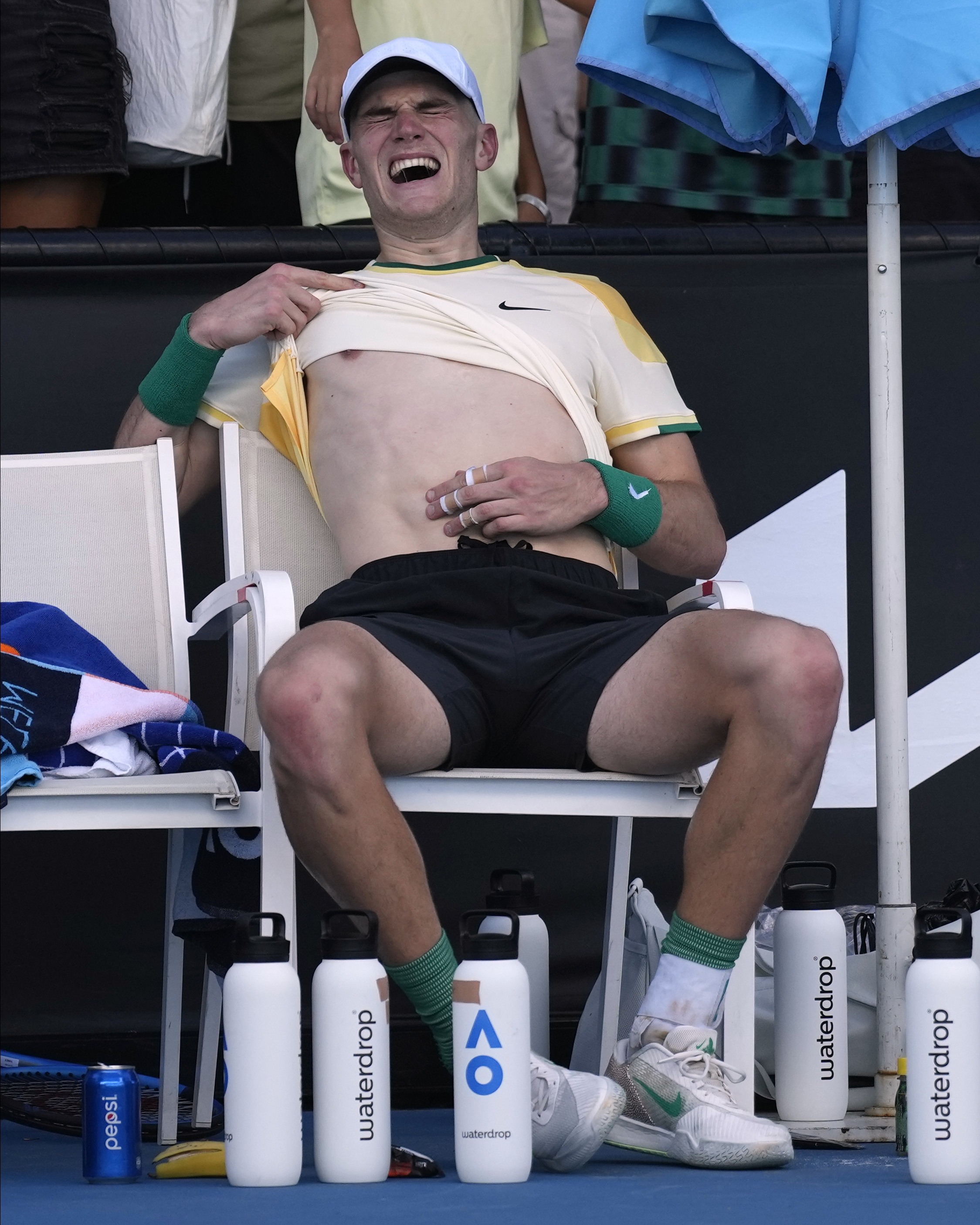 Jack Draper was in extreme discomfort after the match