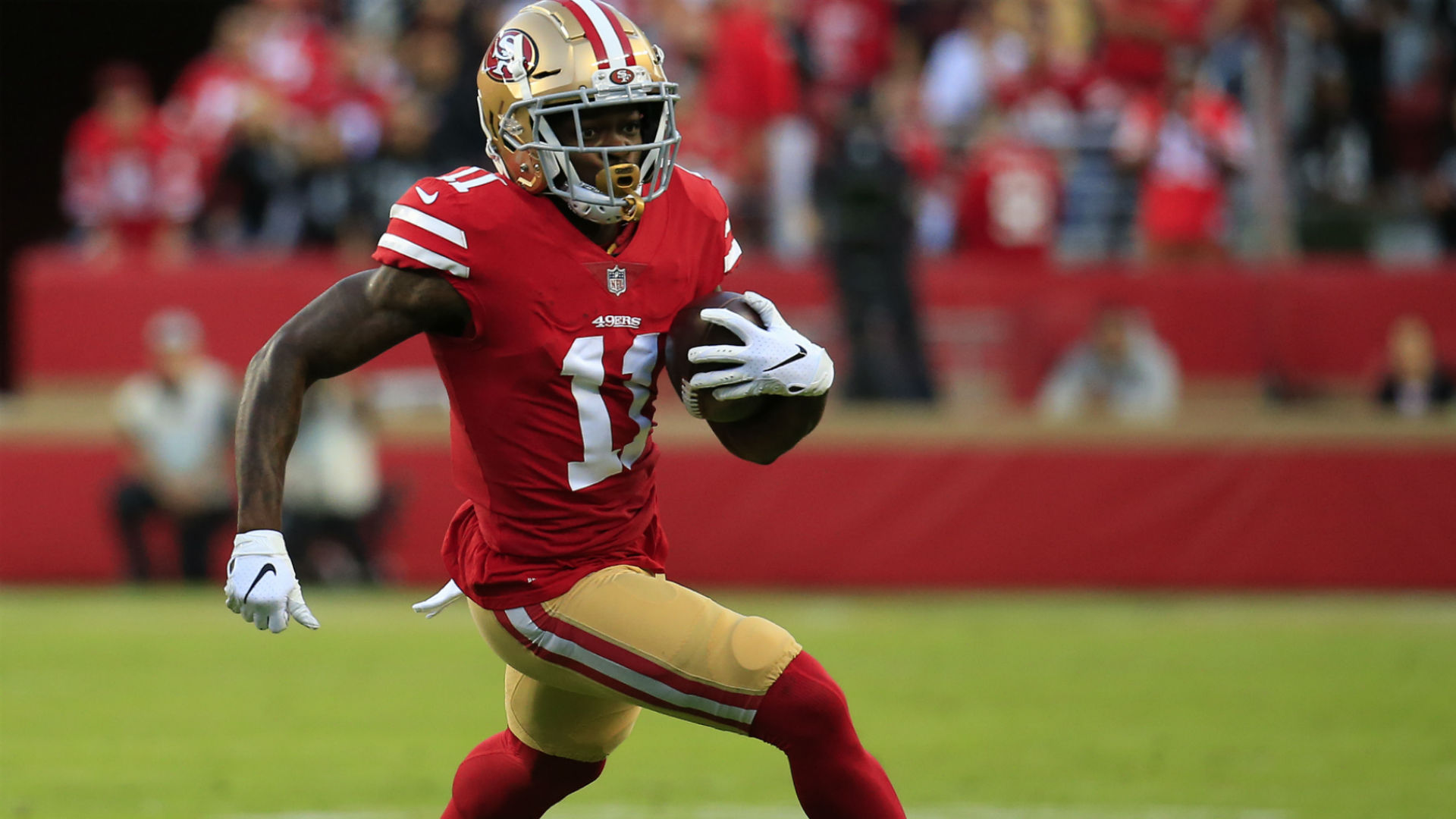 49ers’ Marquise Goodwin doubtful vs. Buccaneers due to personal matter ...