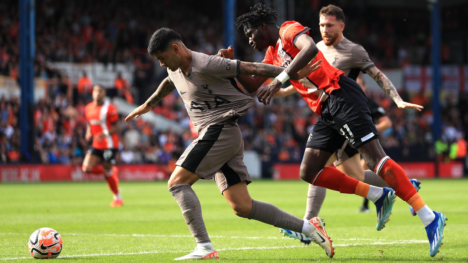 Spurs pay tribute to ‘amazing, outstanding’ Cristian Romero after Luton win
