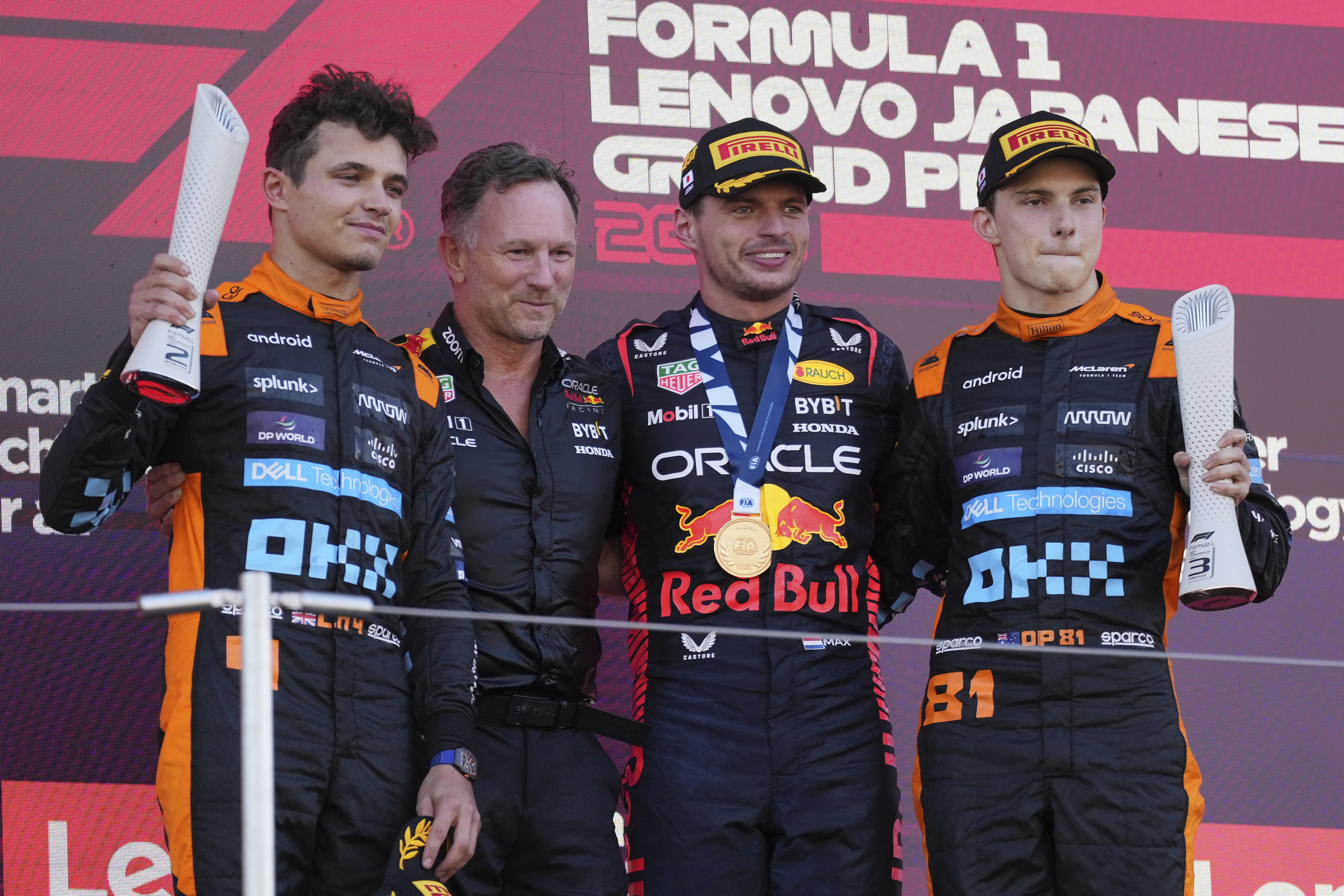 Verstappen, Norris and Piastri secured the podium places at Suzuka
