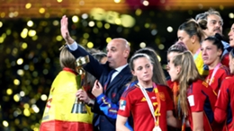 The Spanish football federation have apologised for the enormous damage caused by the conduct of its suspended president Luis Rubiales (Isabel Infantes/PA)