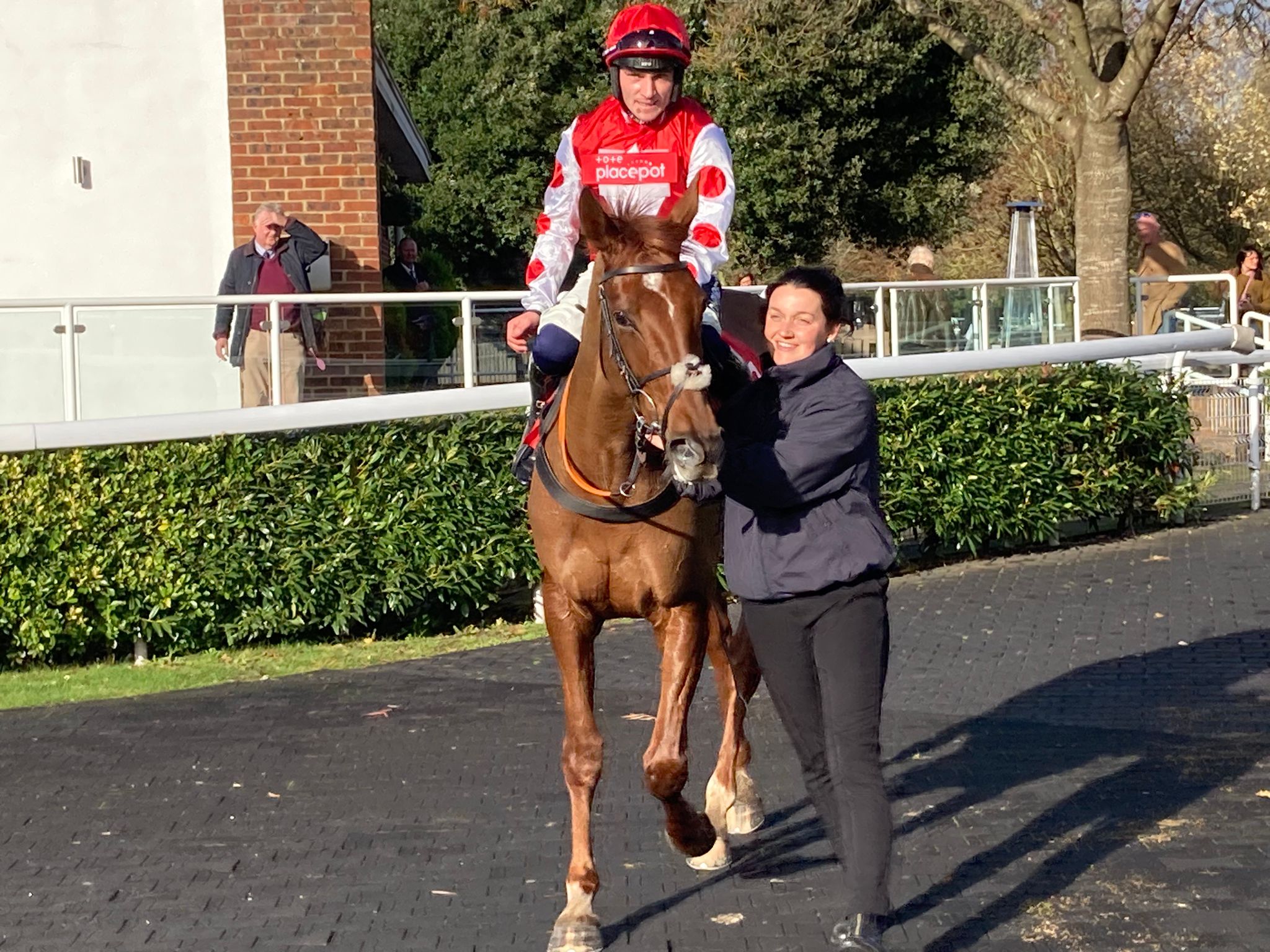 Queens Gamble after winning at Kempton