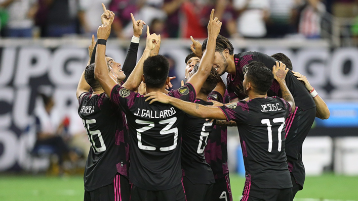 Mexico celebrate at the Gold Cup