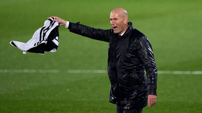 Zinedine Zidane during El Clasico