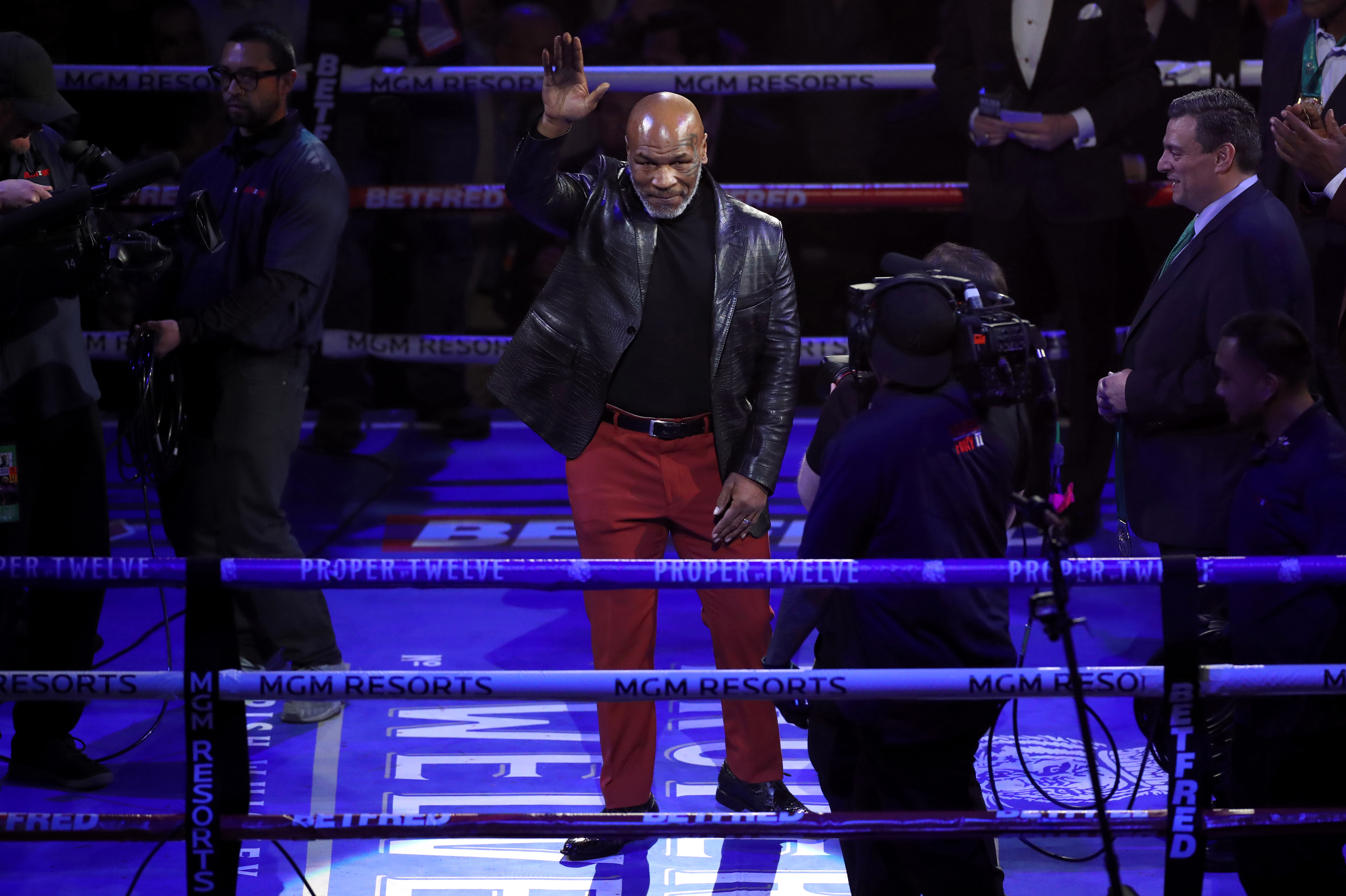 Mike Tyson at the MGM Grand, Las Vegas.