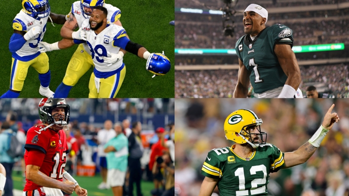 The Rams, Eagles, Bucs and Packers all have hopes of representing the NFC in the Super Bowl