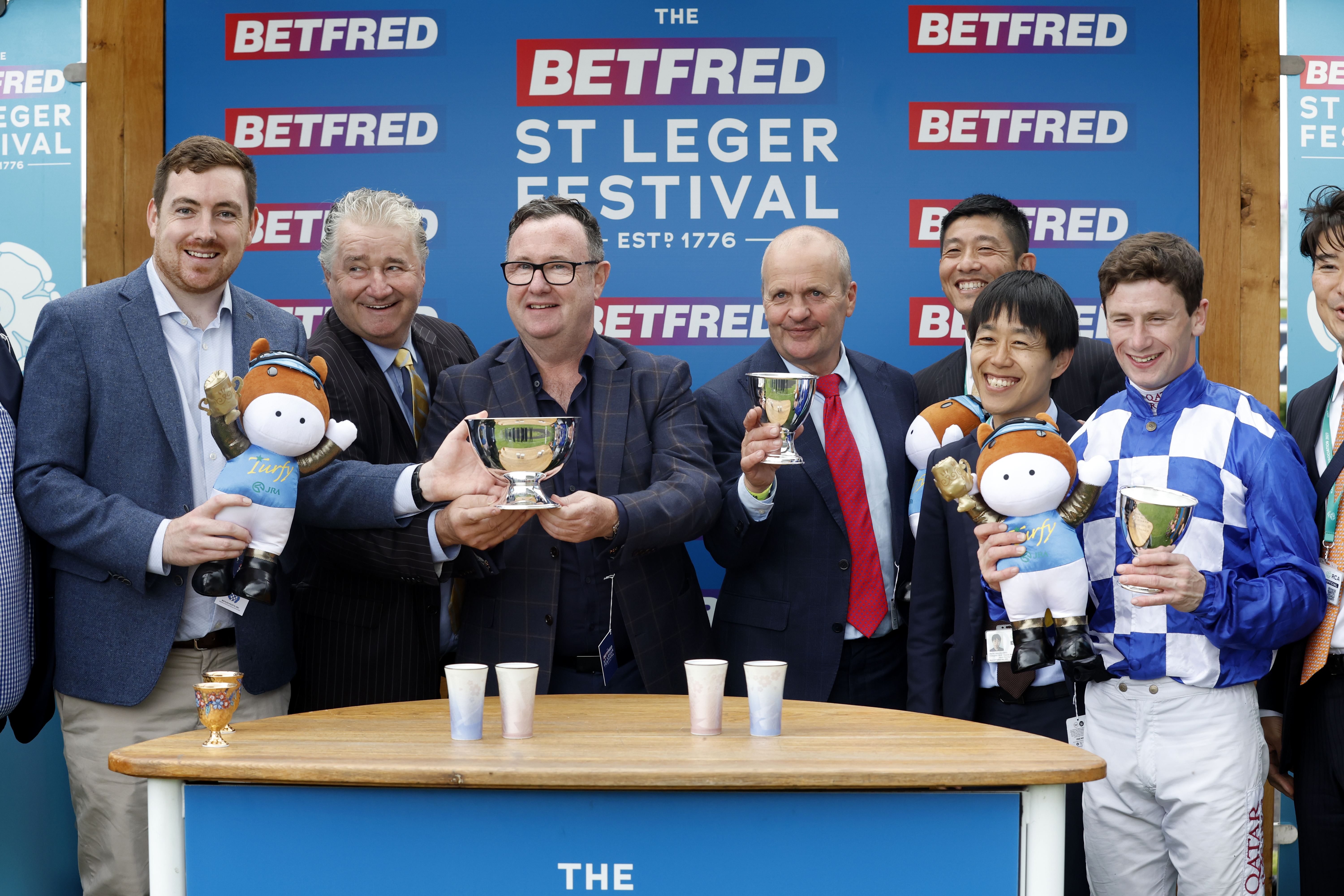 Connections of Matilda Picotte following her Doncaster success
