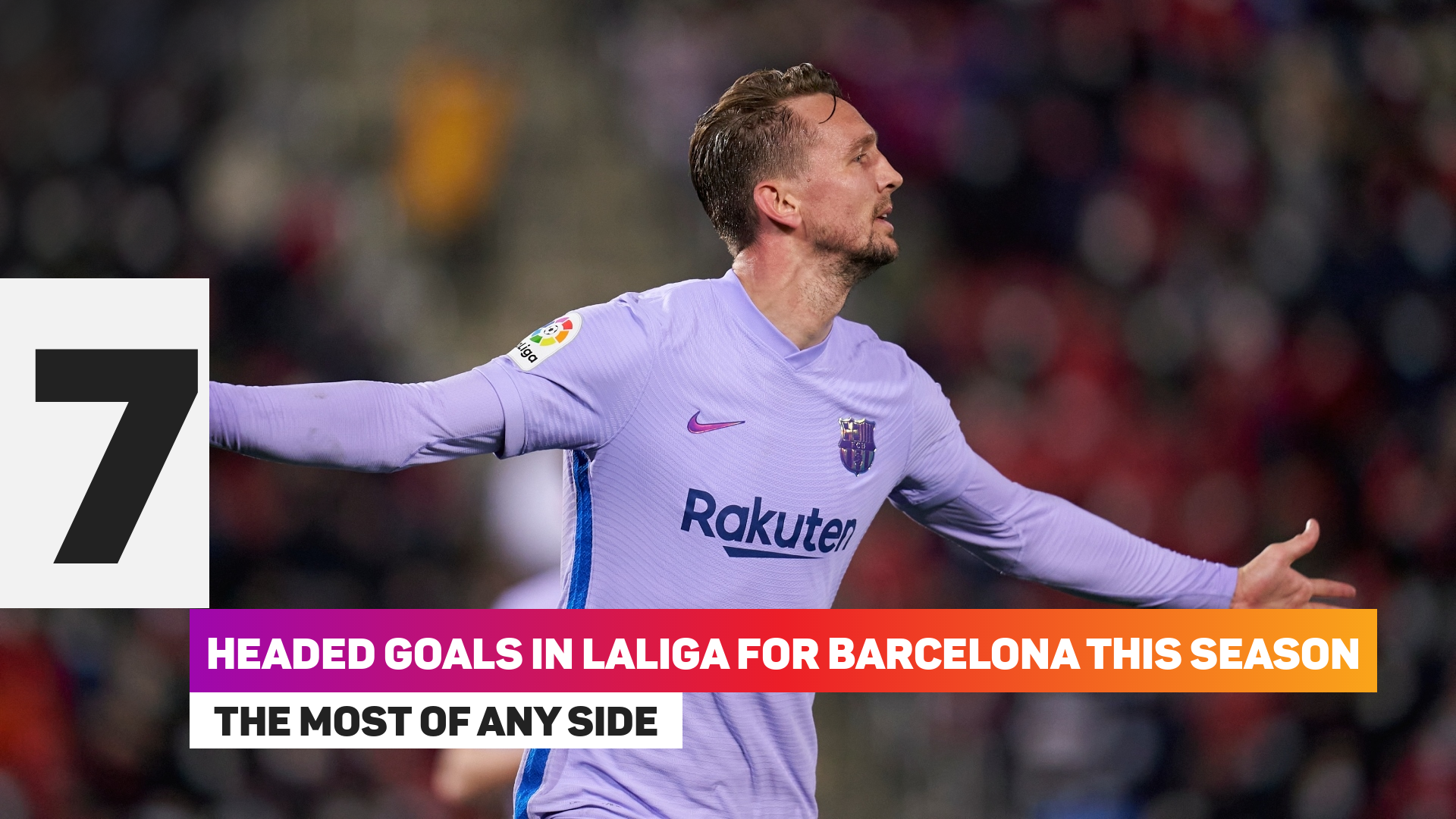 Barcelona have seven headed goals in LaLiga this season
