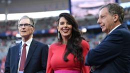 Liverpool chairman Tom Werner (R) pictured with FSG owner John Henry and Linda Henry at last season's Champions League final