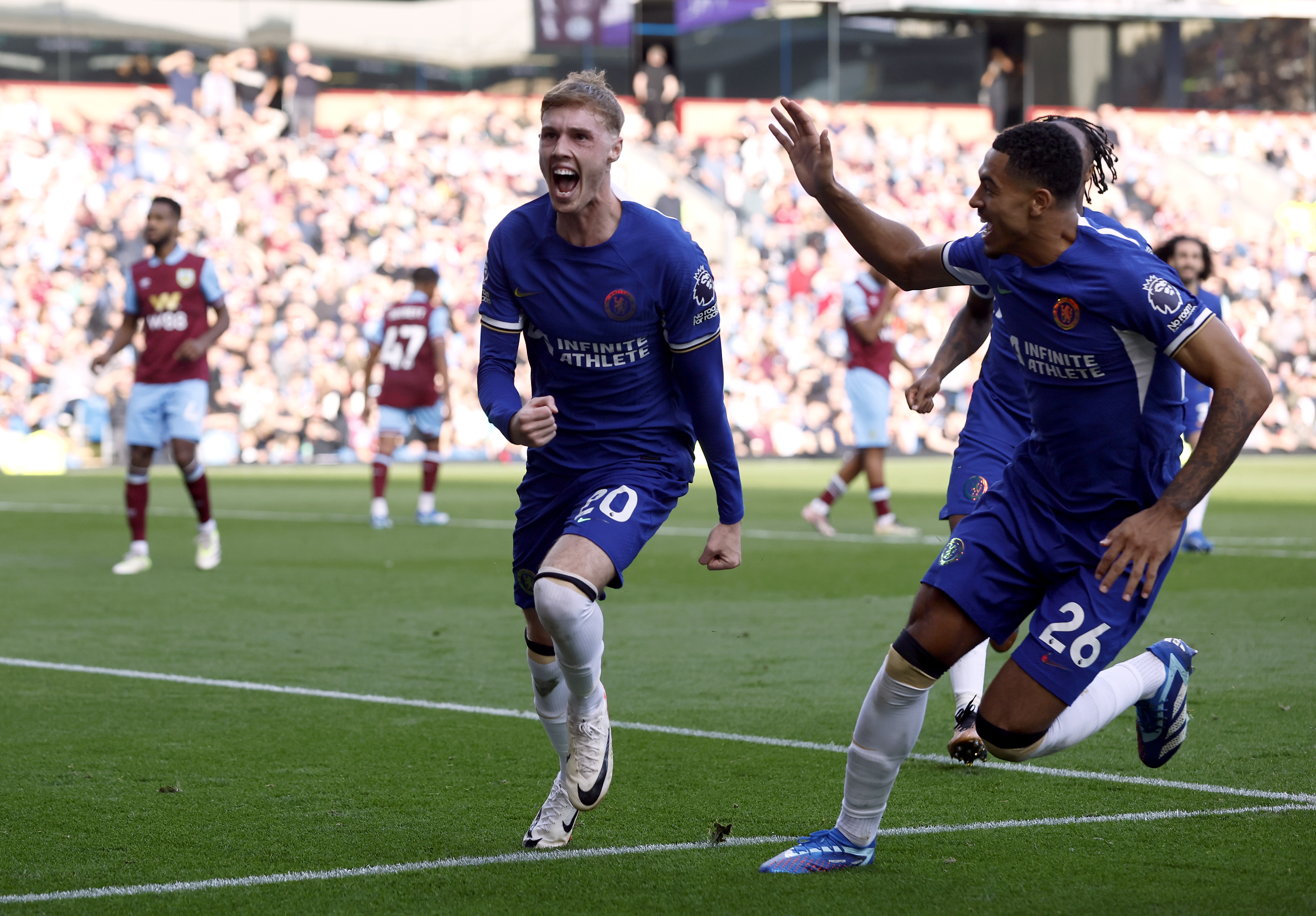 Sterling bounces back from England snub to lead Chelsea's rout of Burnley, Premier League