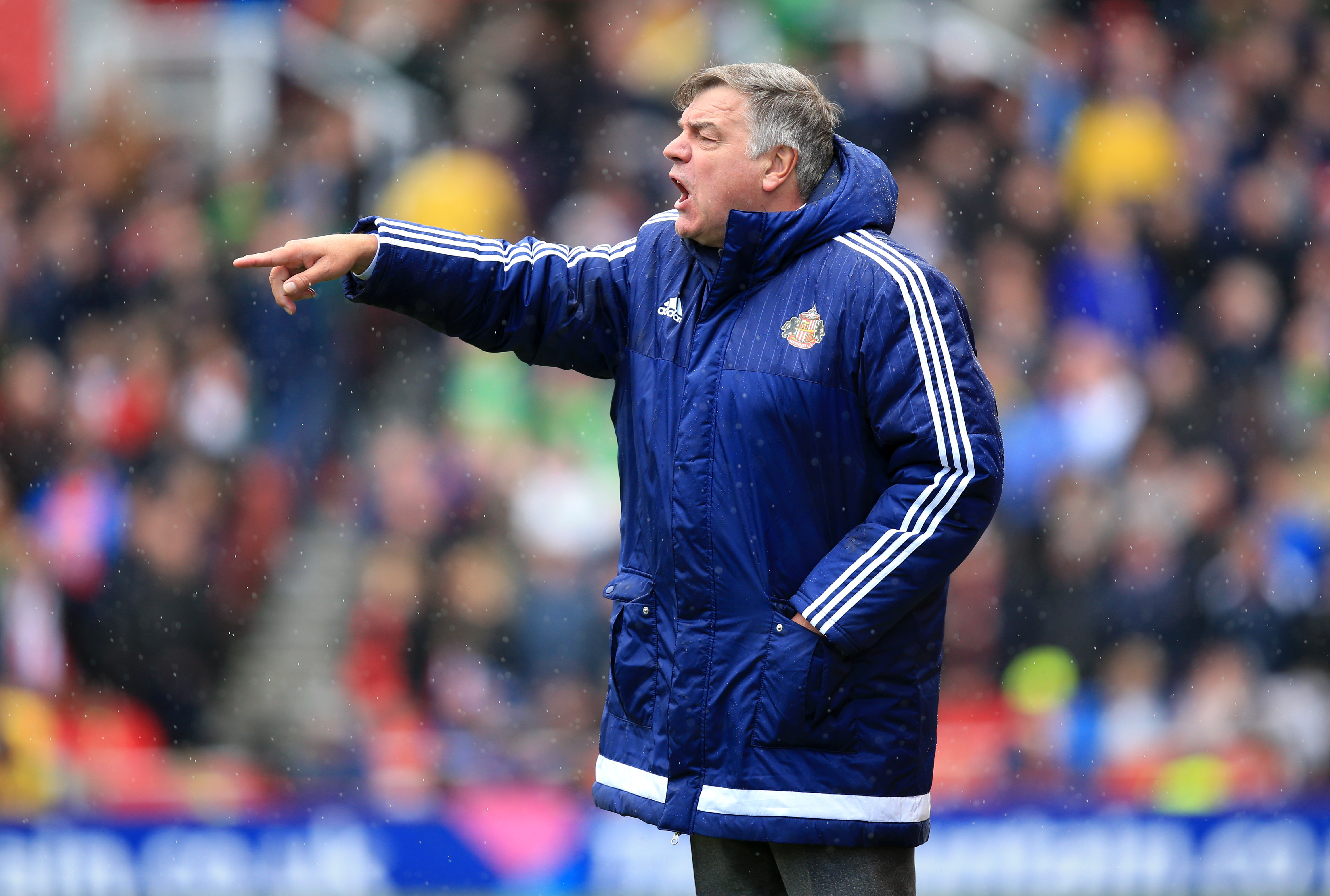 Sunderland manager Sam Allardyce on the touchline