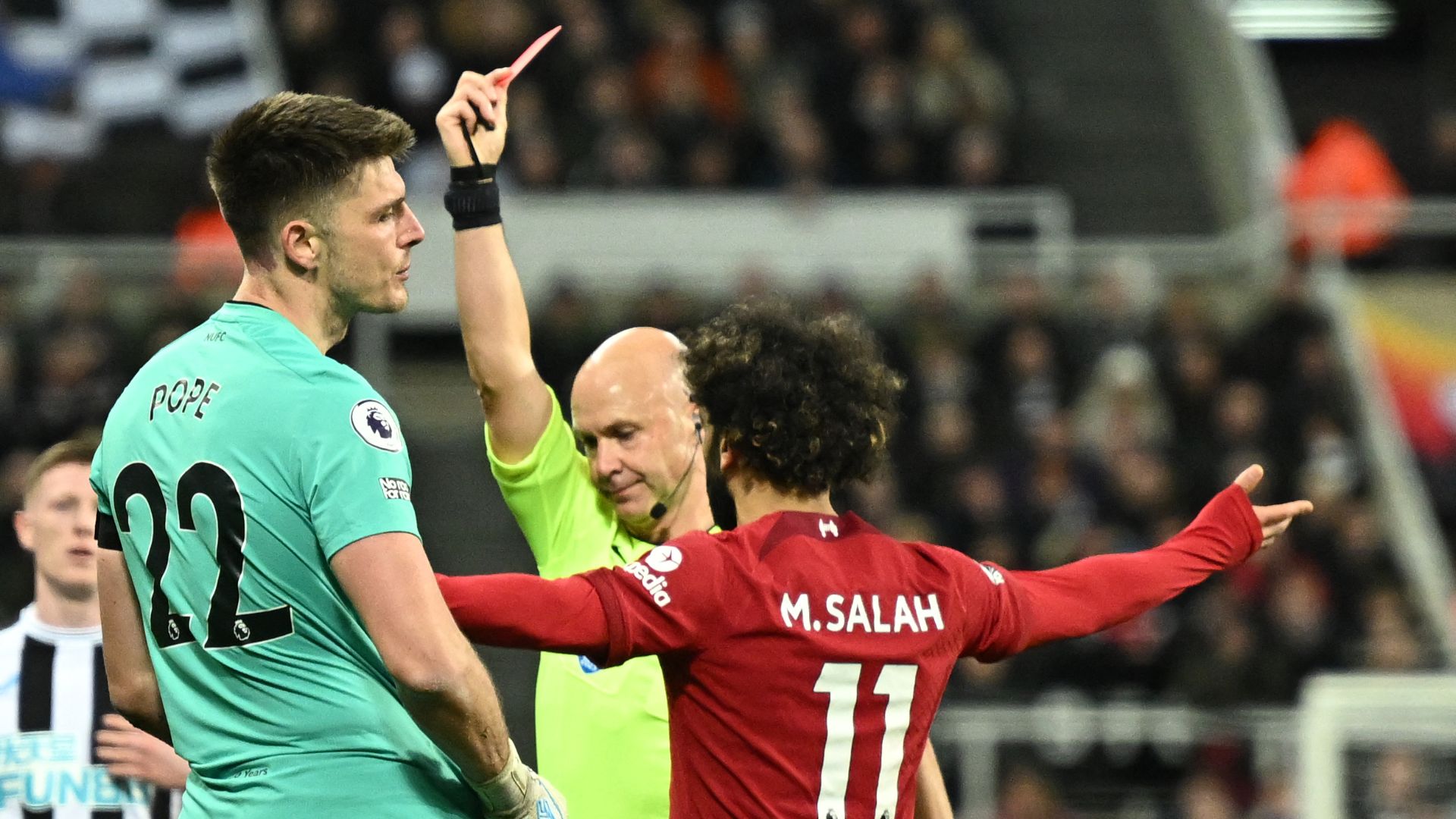 Newcastle United 0-2 Liverpool: Reds breathe life into top-four hopes as Pope earns costly dismissal