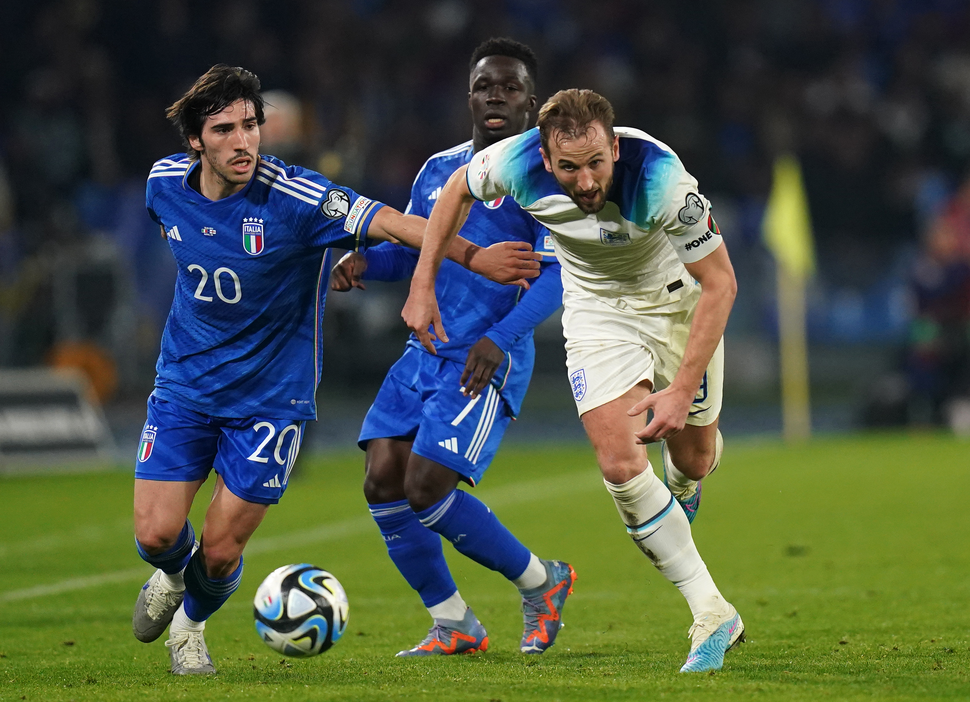 Sandro Tonali (left) returned from the Italy camp to Italy amid an ongoing investigation into alleged betting breaches