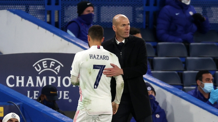 Zinedine Zidane and Eden Hazard
