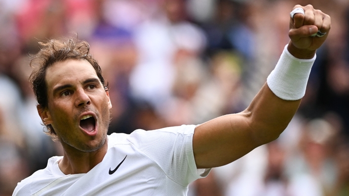 Rafael Nadal overcame a tough test in his Wimbledon opener on Tuesday