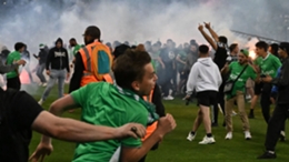 Crowd trouble following Saint-Etienne's relegation