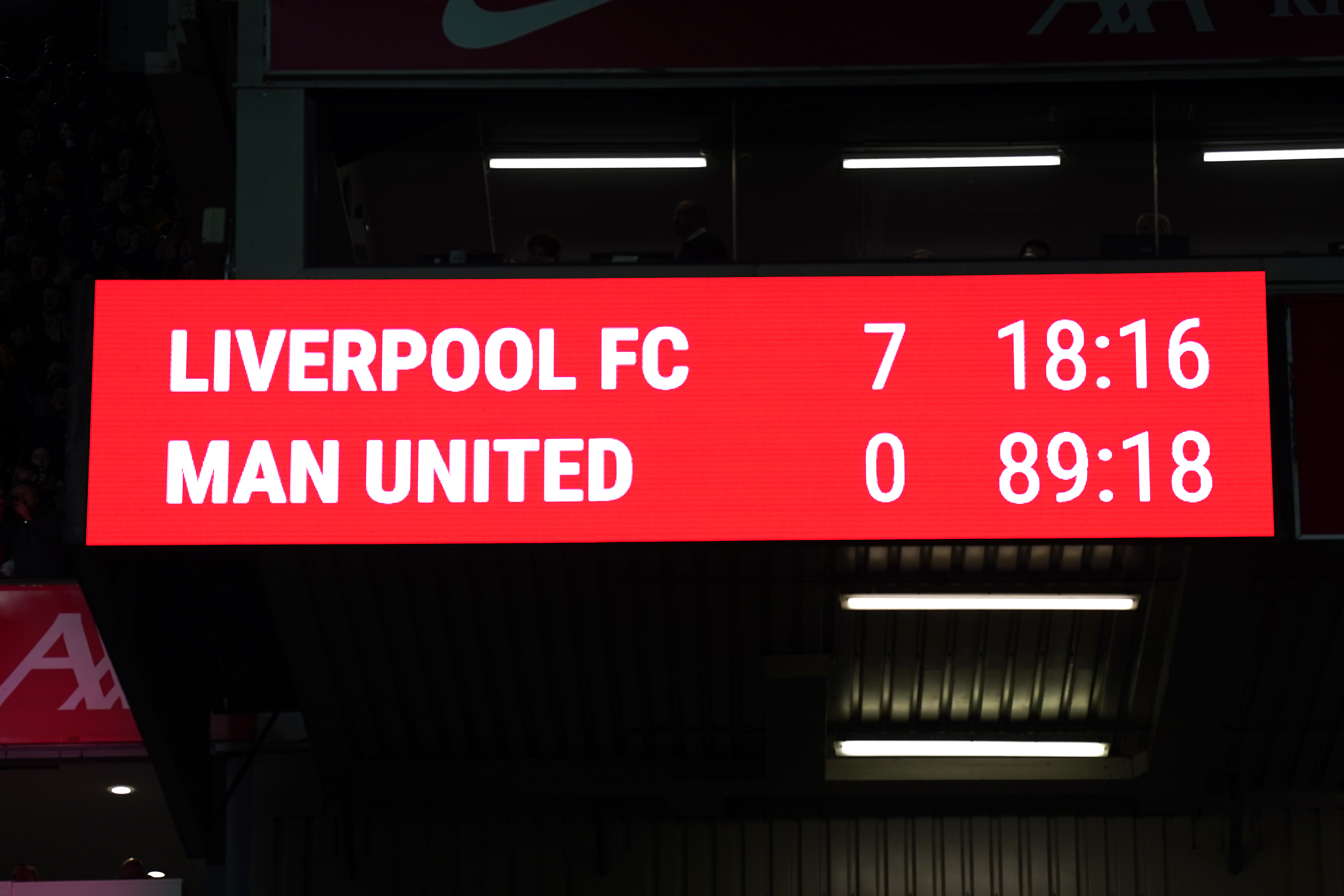 Anfield scoreboard