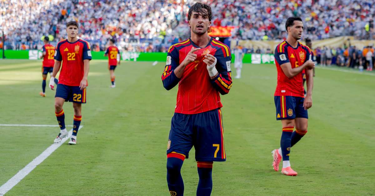 Ferran Torres pictured in FotMob's coverage of the 2026 World Cup final between Spain and Argentina.