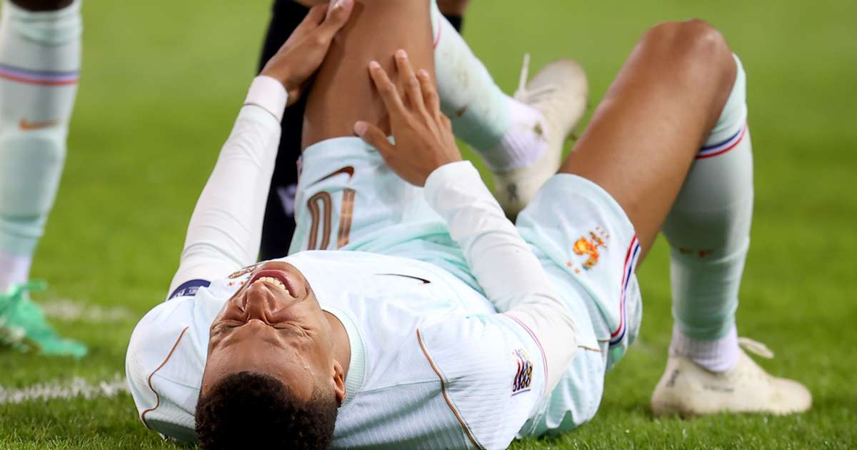 Kylian Mbappe in action during a match