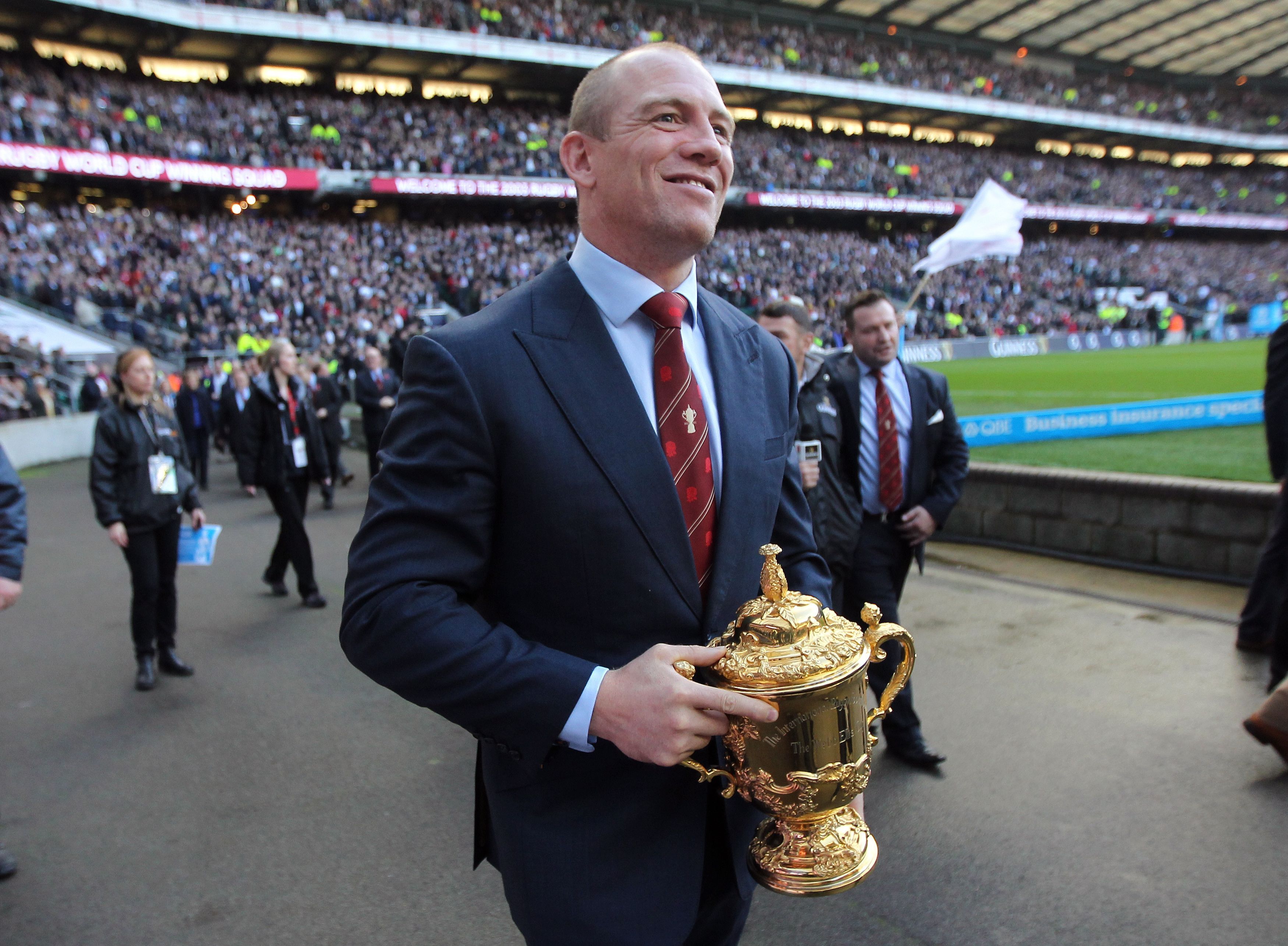 Mike Tindall won the 2003 World Cup with England