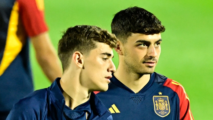 Barcelona youngsters Gavi and Pedri both started every game for Spain in Qatar