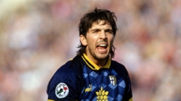 Buffon in action for Parma