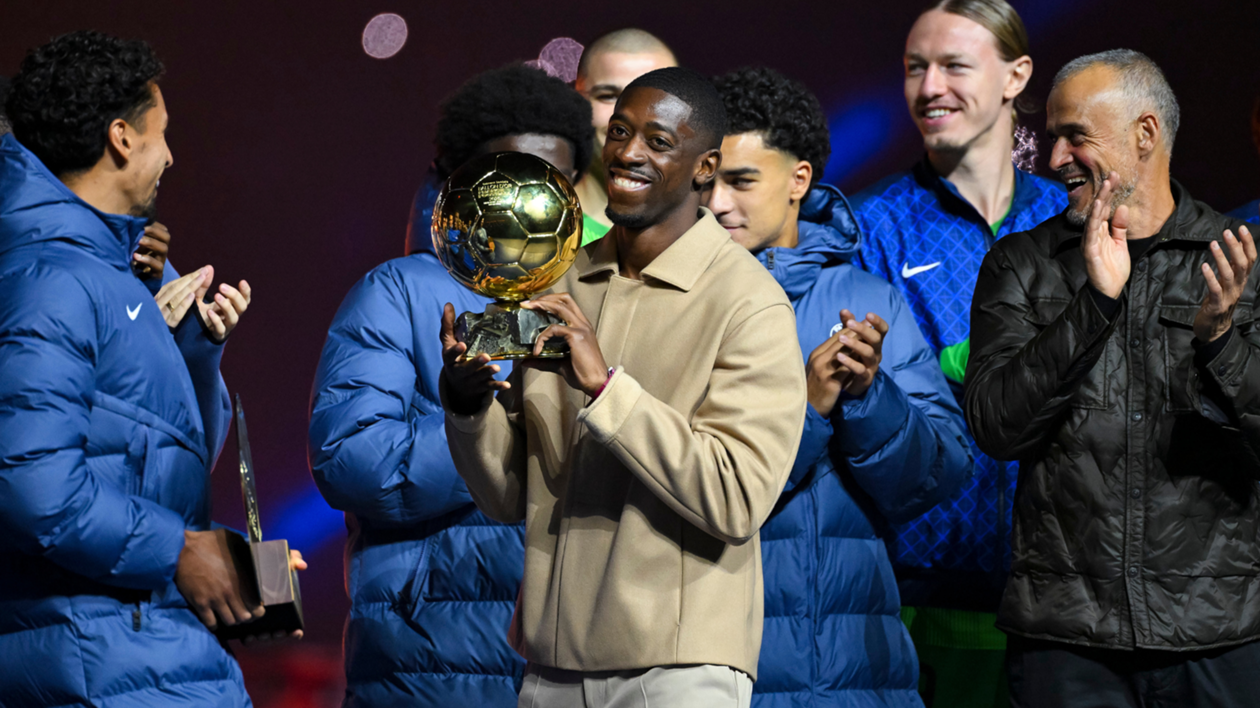 Ballon d'Or winner Dembele included in PSG's Champions League squad