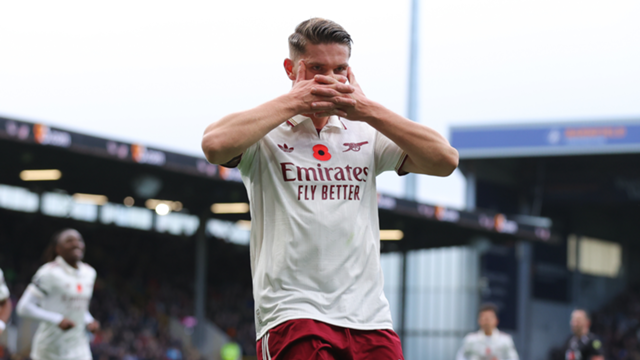 Burnley 0-2 Arsenal: Gyokeres and Rice on target as Arteta's men in cruise control