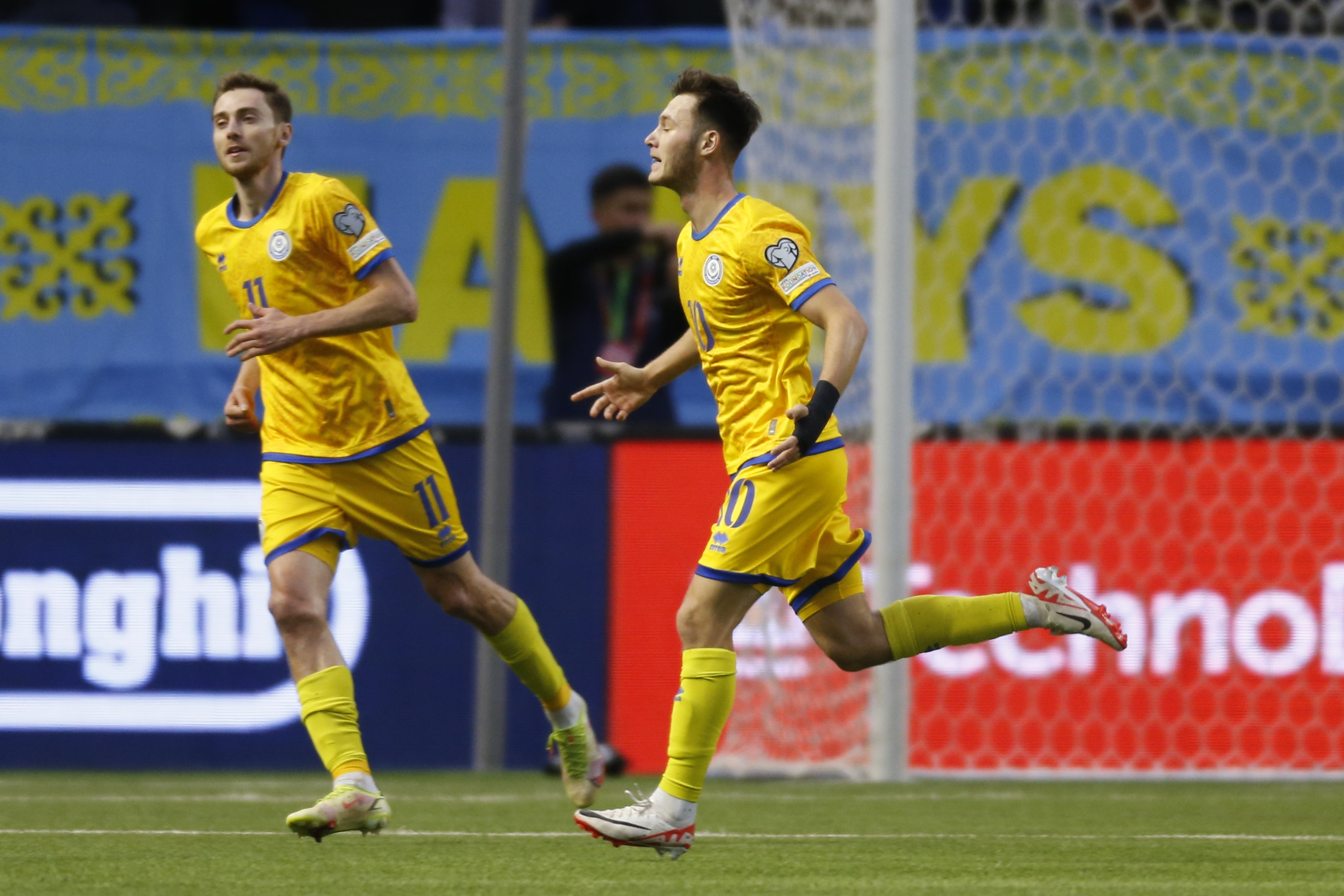 Samorodov, right, scored the only goal of the game