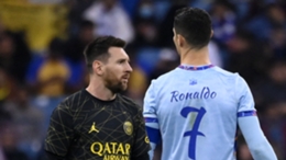 Lionel Messi (l) and Cristiano Ronaldo faced off for possibly the final time
