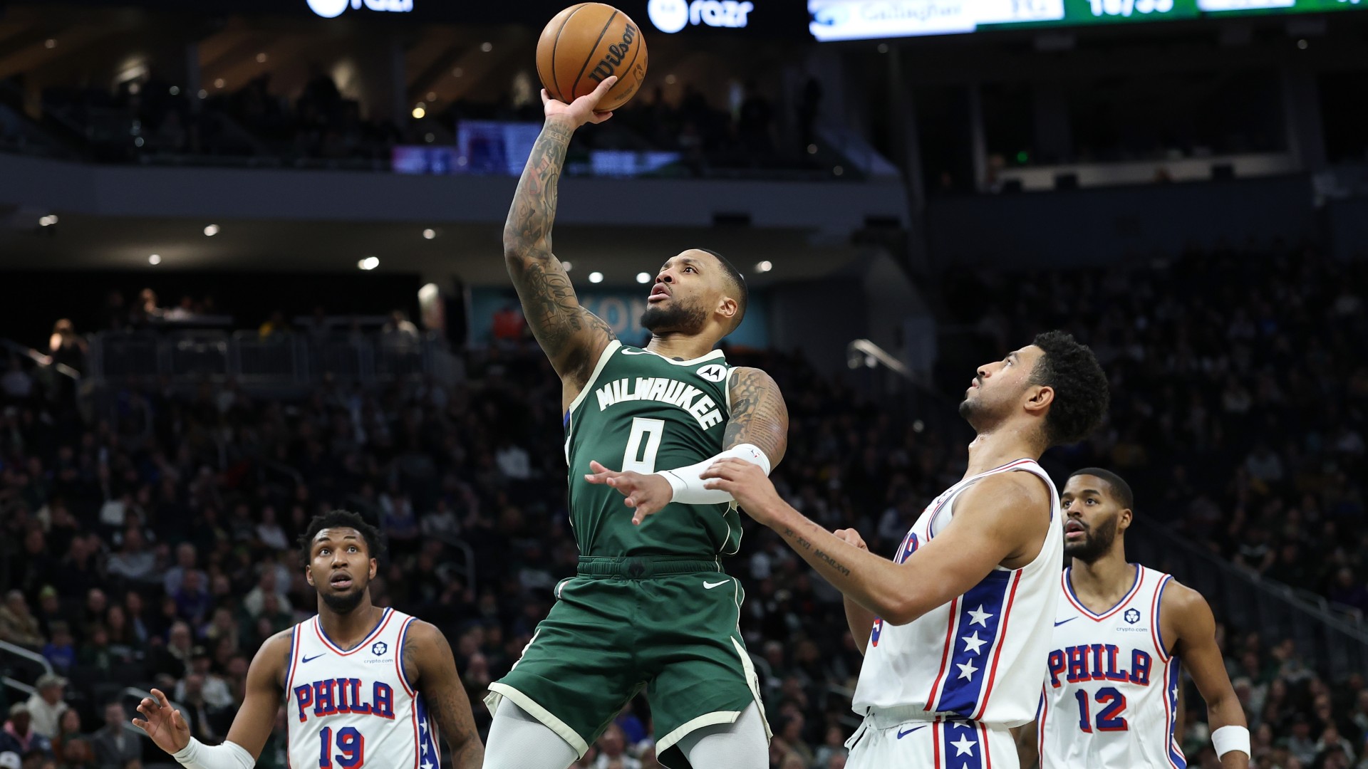NBA: Lillard stars as Bucks down 76ers