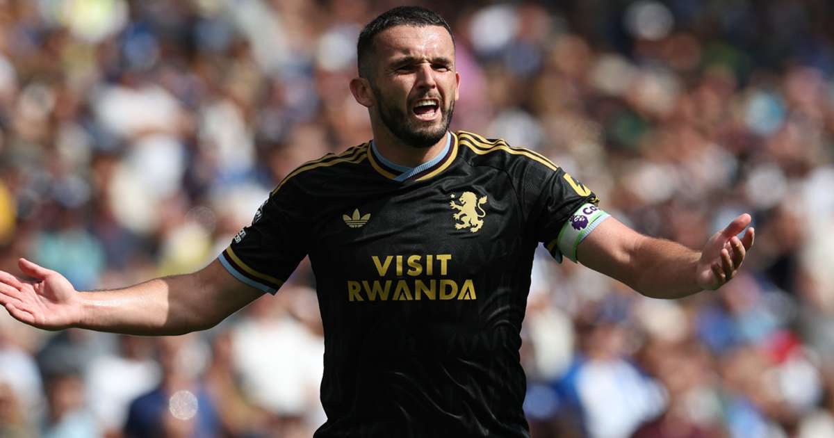 John McGinn looks dejected during Aston Villa's defeat to Brighton