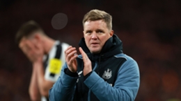 Eddie Howe was left disappointed as Newcastle lost 2-0 to Man Utd in the EFL Cup final