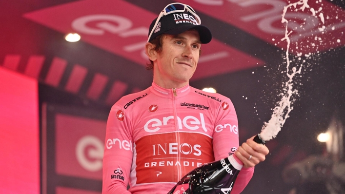Geraint Thomas has his sights set on the Giro d’Italia’s Maglia Rosa (Gian Mattia D’Alberto/LaPresse via AP)