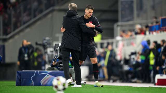 Hjulmand lauds Schick after Leverkusen take big step towards Champions League last 16