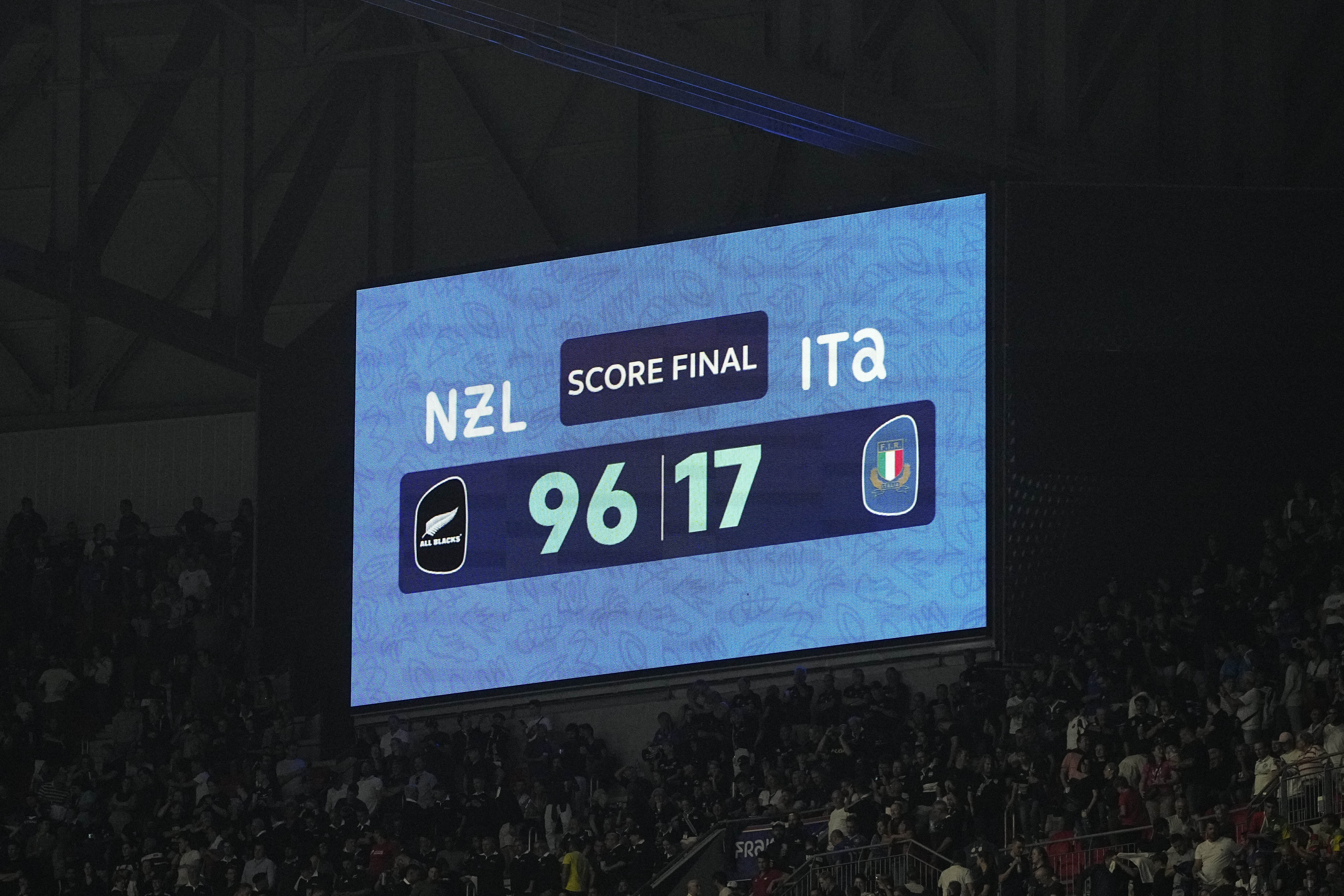 The final score shows on the scoreboard