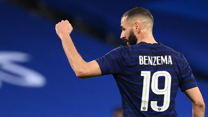 Karim Benzema returned to action for France in their friendly with Wales