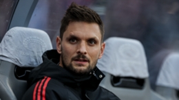 Sven Ulreich watches on from the Bayern Munich substitutes' bench