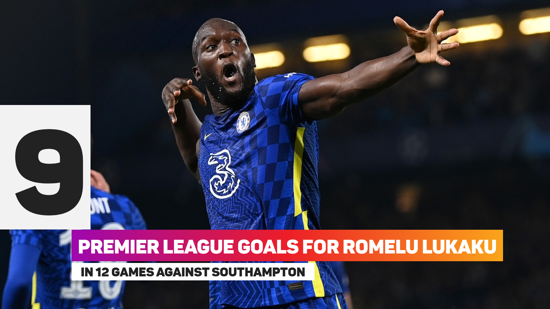 Romelu Lukaku has nine goals in 12 games against Southampton