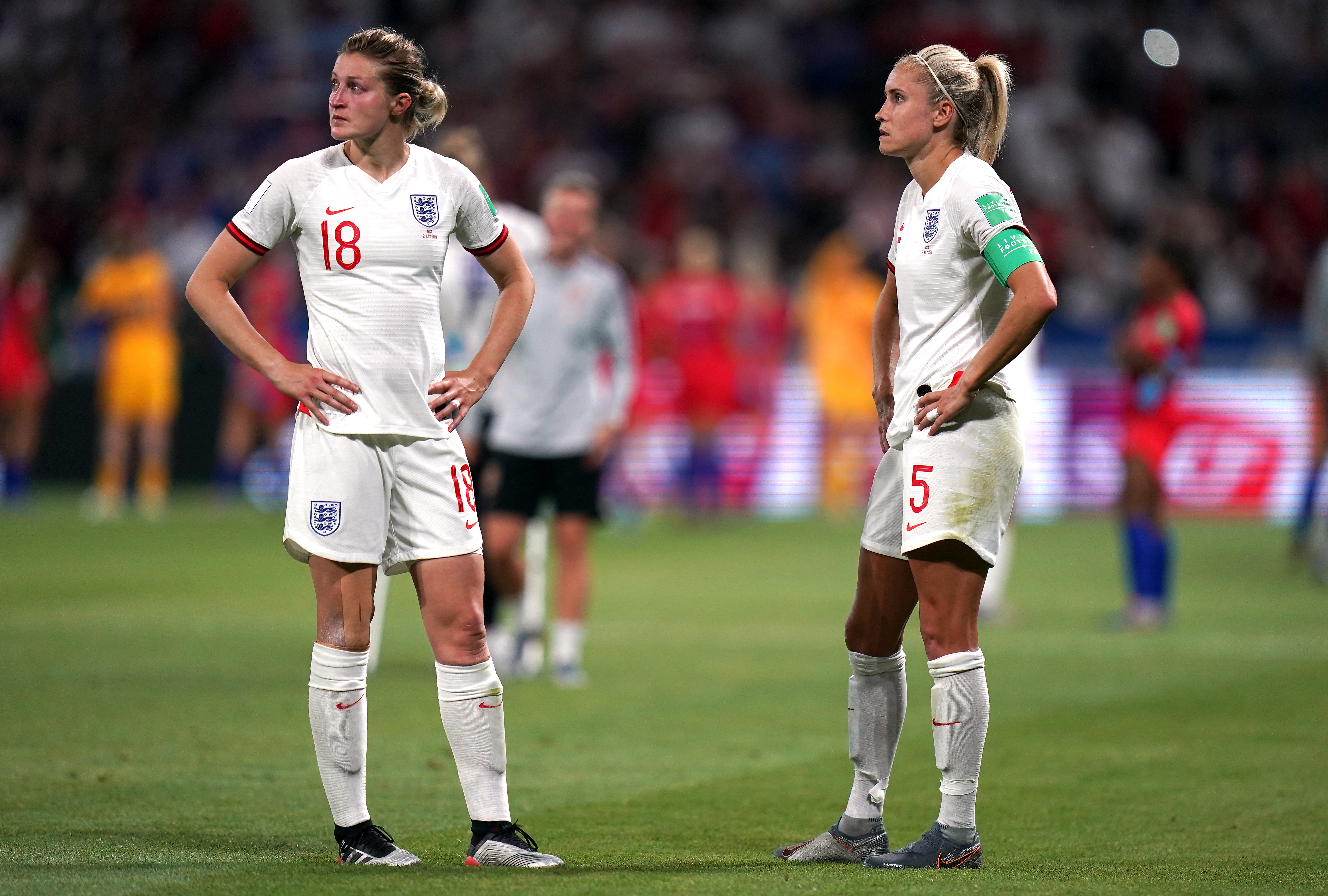 England are beaten by the United States in the 2019 World Cup semi-finals