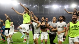 Egypt celebrate beating Cameroon on penalties