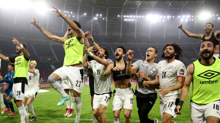 Egypt celebrate beating Cameroon on penalties
