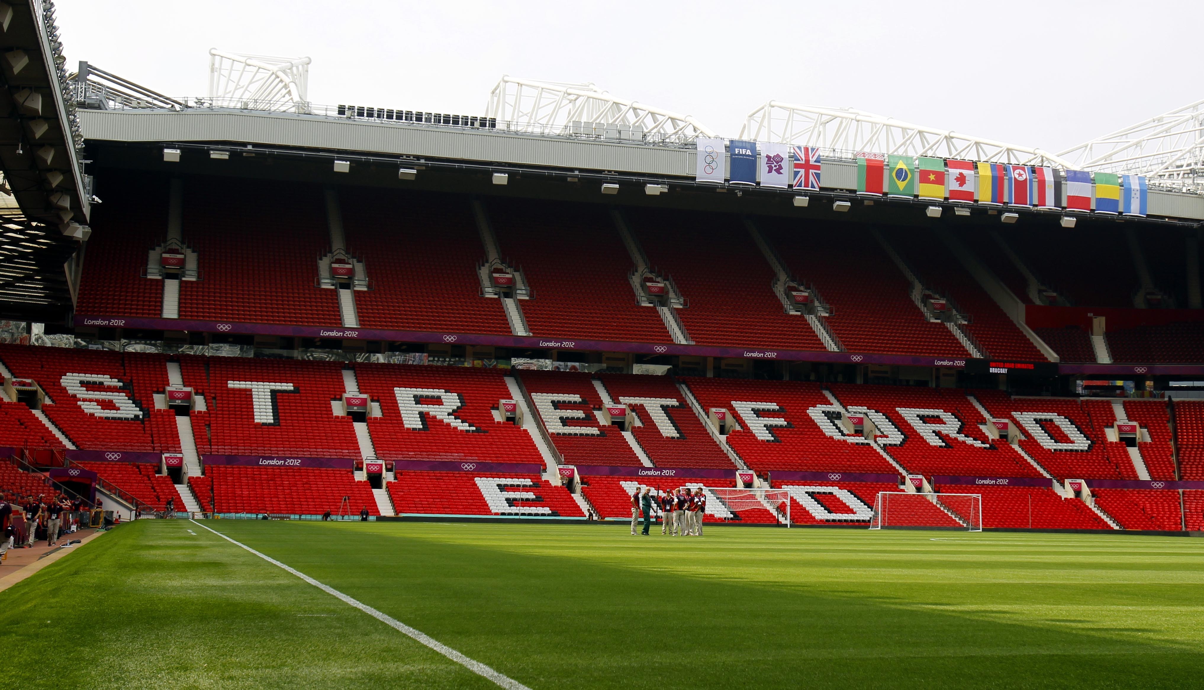 A general view of Old Trafford's Stretford End