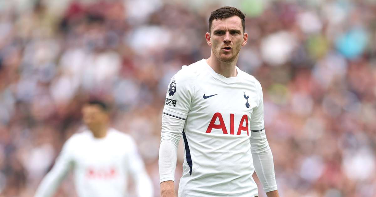 Andy Robertson in Tottenham colours