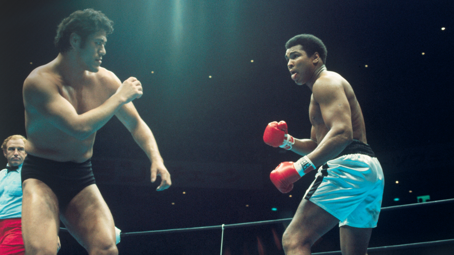 Muhammad Ali and Japanese wrestler Antonio Inoki