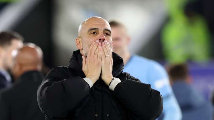 Guardiola's relief overrides joy as Man City down Leicester