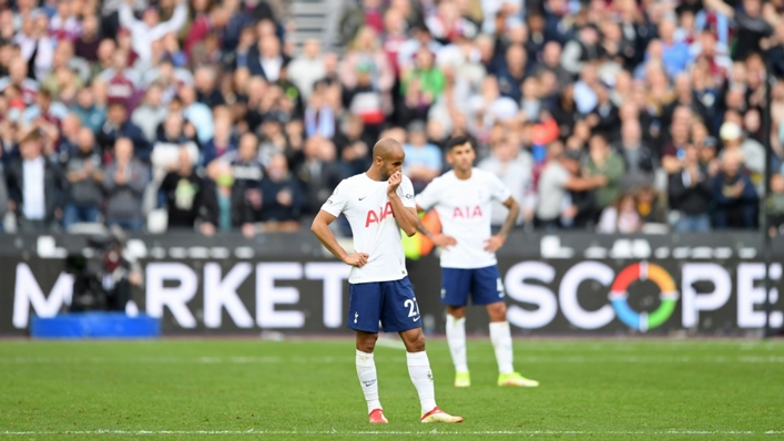 Tottenham were defeated 1-0 by West Ham on Sunday